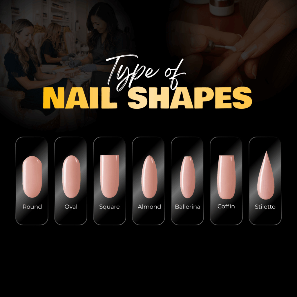 Different nail shapes and designs at iNAILS.
